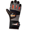 Ergodyne ProFlex 9102 Certified Anti-Vibration Gloves & Wrist Support, Black, S,  17732